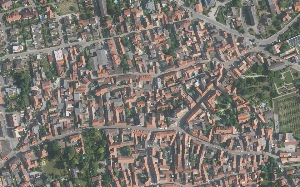 Luftbild mit der Einzellage Goldberg