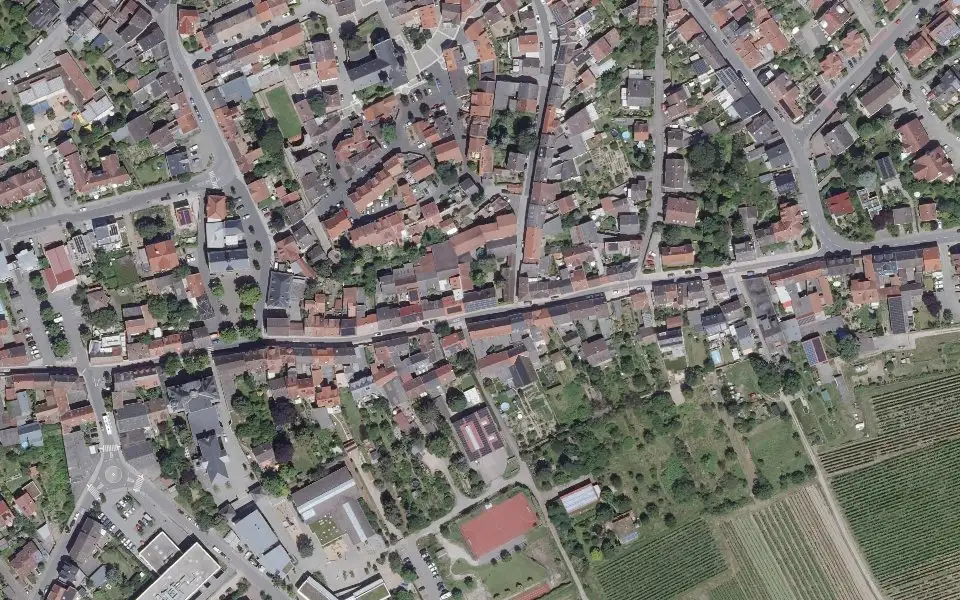 Luftbild mit der Einzellage Steinacker