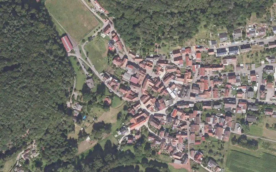 Luftbild der Umgebung von Burgunderhof Schneider in Annweiler am Trifels