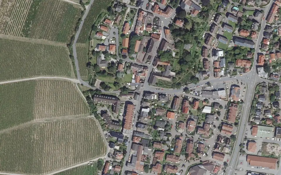 Luftbild mit der Einzellage Herrenberg