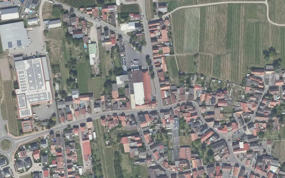 Luftbild mit der Einzellage Stift