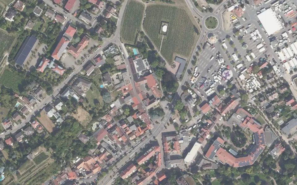 Luftbild mit der Einzellage Fronhof