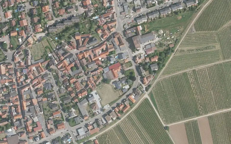 Luftbild mit der Einzellage Herrenberg