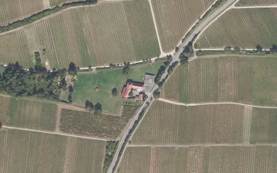 Luftbild mit der Einzellage Biengarten