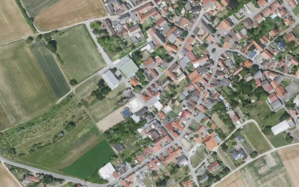 Luftbild mit der Einzellage Steinböhl