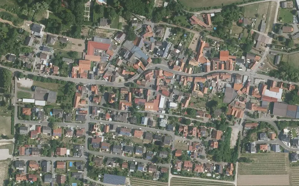 Luftbild der Umgebung von Hammann-Neser in Bissersheim