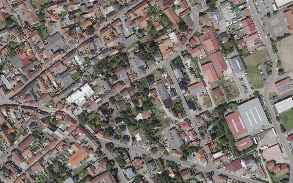 Luftbild der Umgebung von Haus Thiel in Flonheim