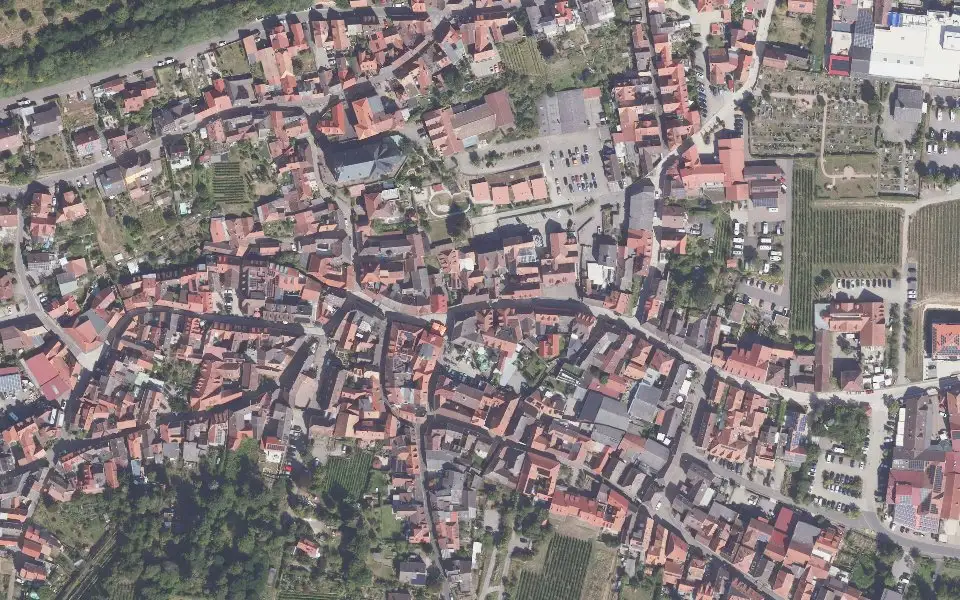 Luftbild der Umgebung von Herrrengut St.Martin in Sankt Martin