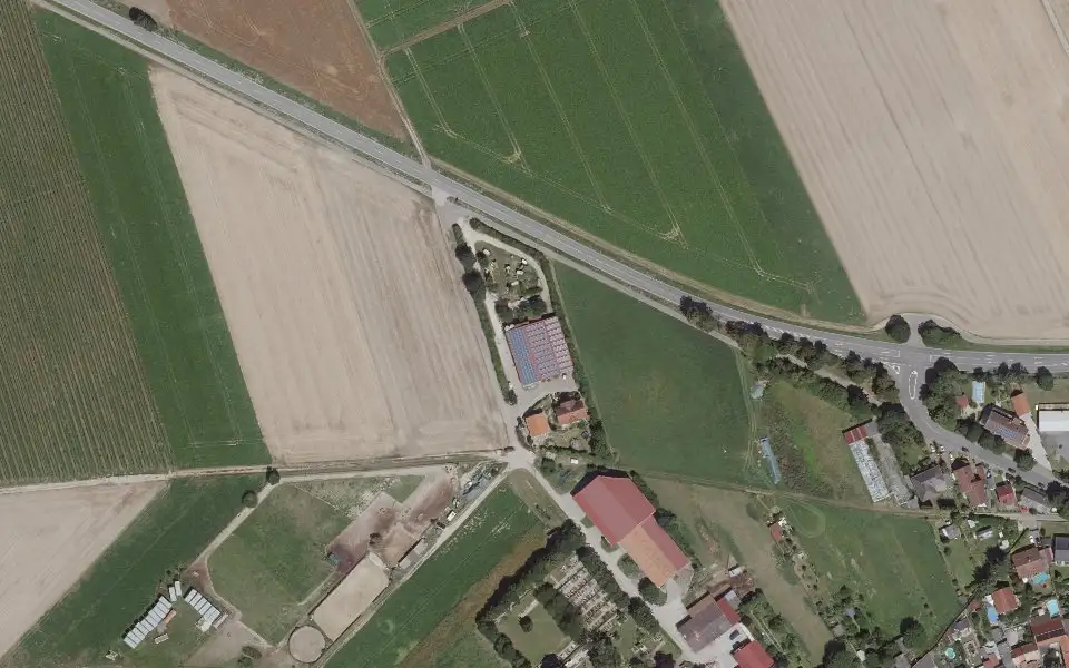 Luftbild der Umgebung von Kastanienhof in Undenheim