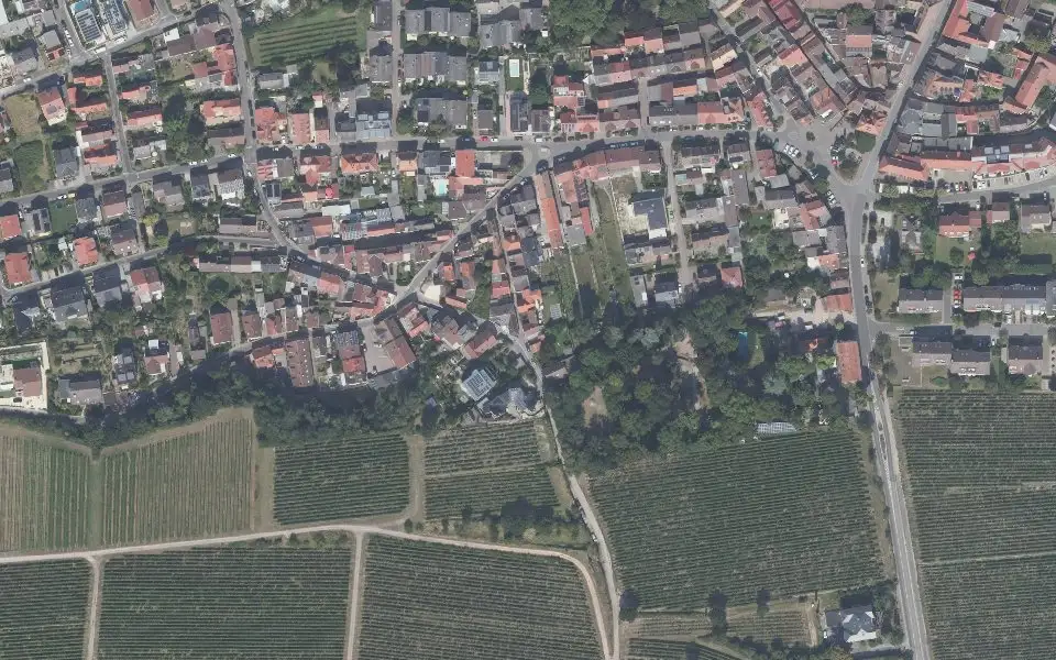 Luftbild der Umgebung von KORE Wein & mehr in Deidesheim