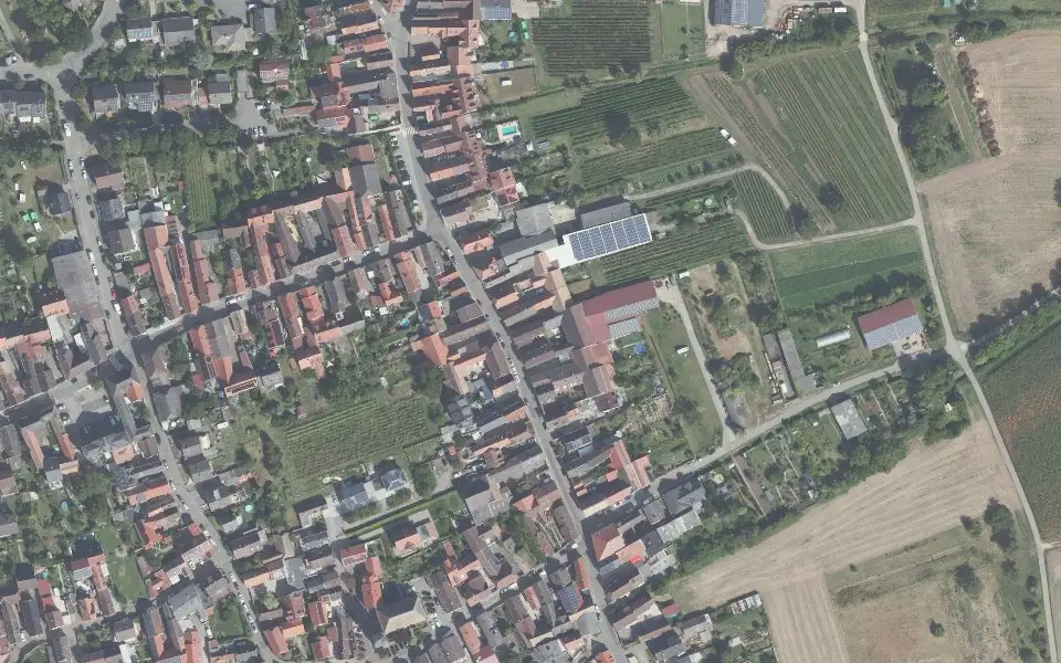 Luftbild mit der Einzellage Lerchenböhl