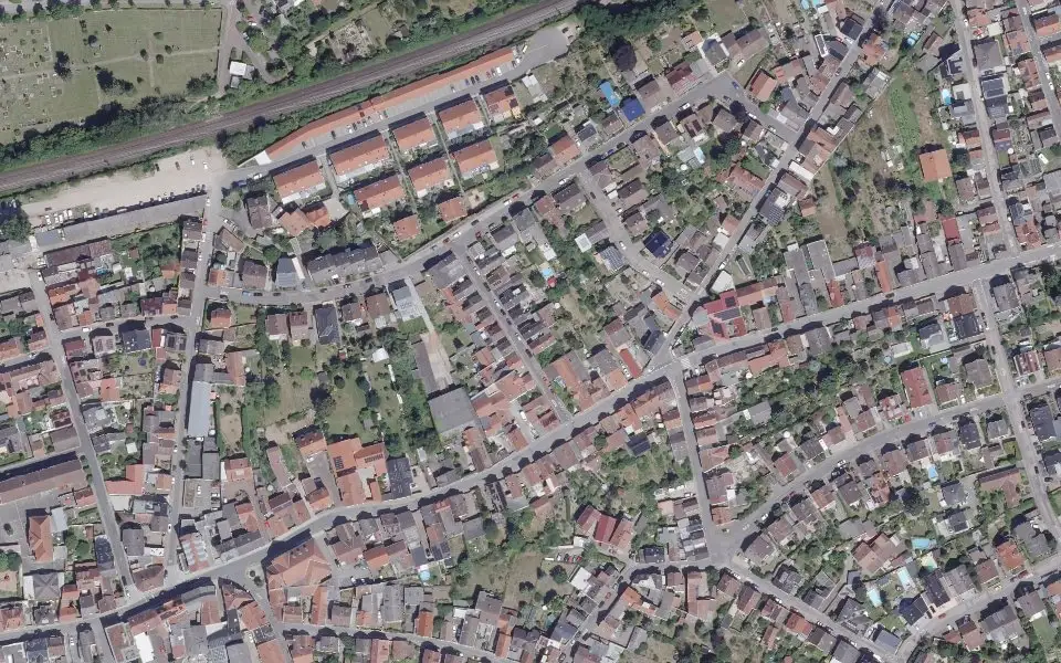 Luftbild der Umgebung von Kühne Weinbau in Ingelheim am Rhein