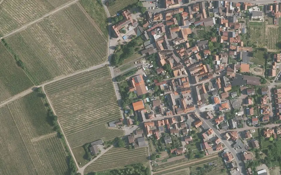 Luftbild der Umgebung von Landhaus Bühler in Kallstadt