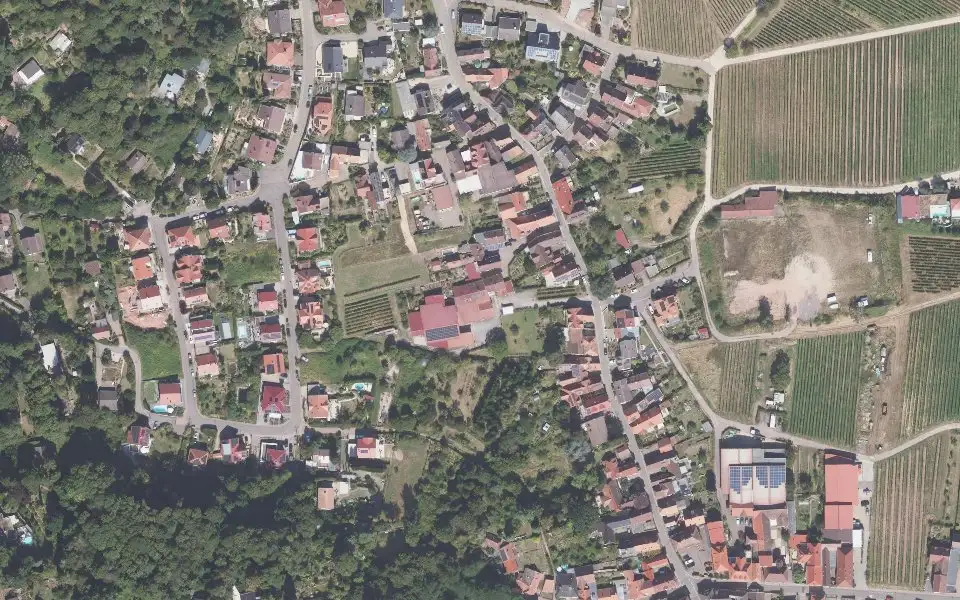 Luftbild mit der Einzellage St. Annaberg