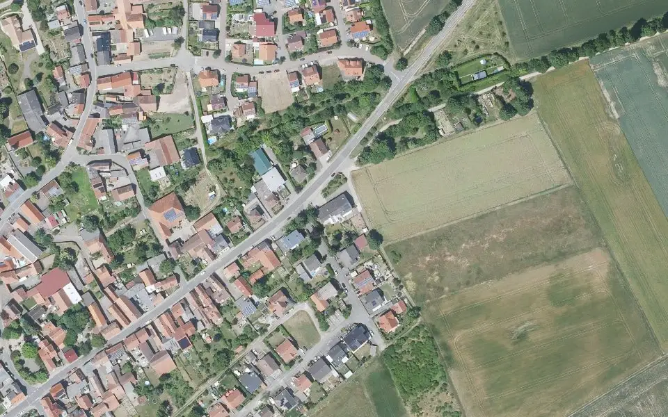 Luftbild mit der Einzellage Mandelberg