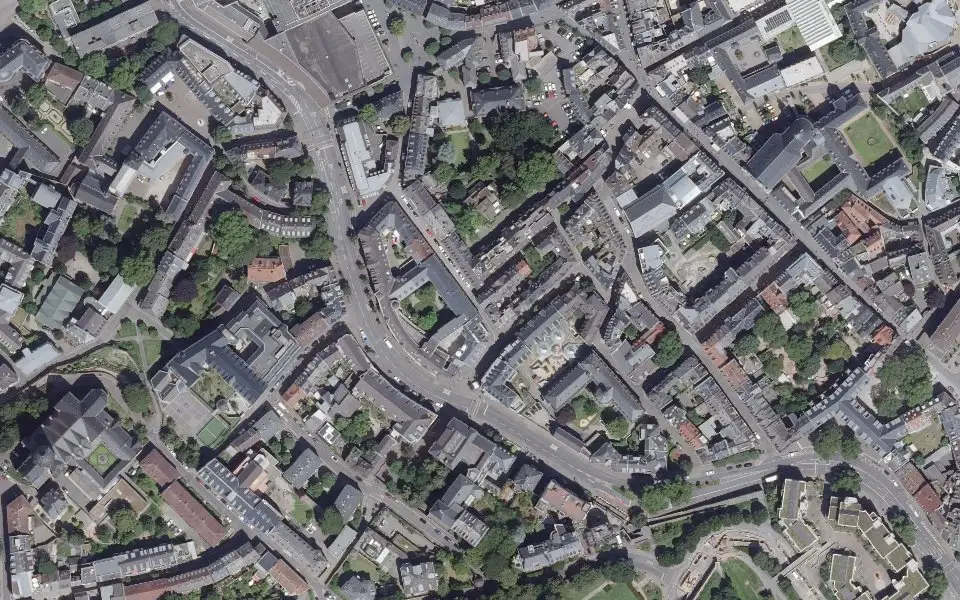 Luftbild der Umgebung von Rheinweine in Mainz