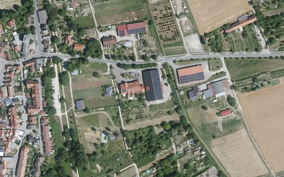 Luftbild der Umgebung von Sandwiese in Worms