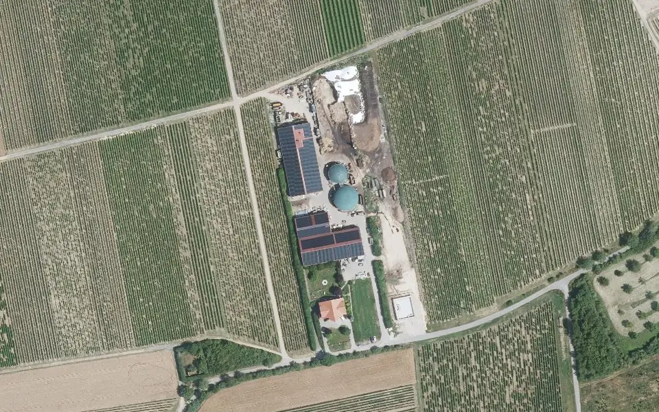 Luftbild mit der Einzellage Hochberg