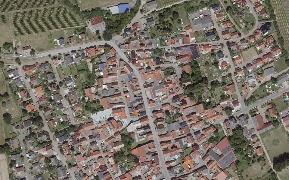 Luftbild mit der Einzellage Sonnenberg