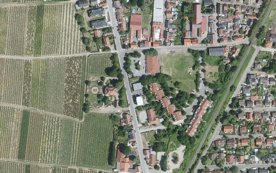 Luftbild mit der Einzellage Goldberg
