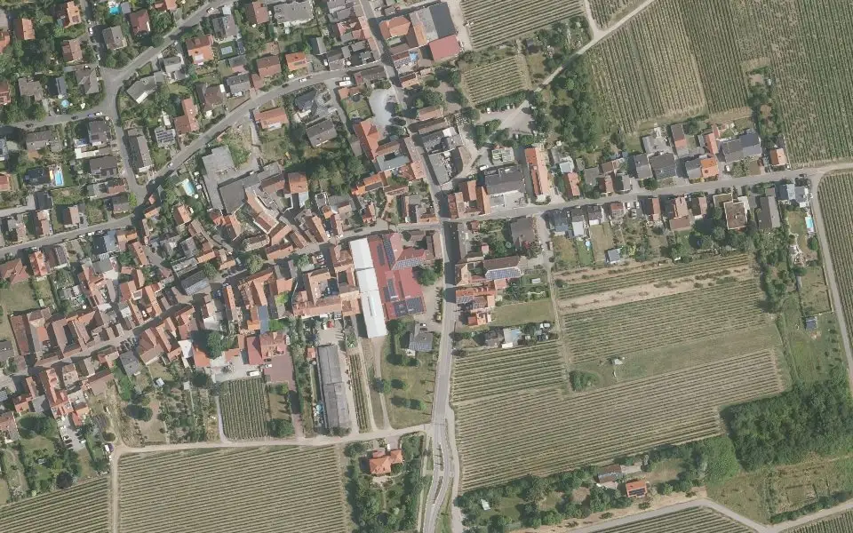 Luftbild mit der Einzellage Vogelsang