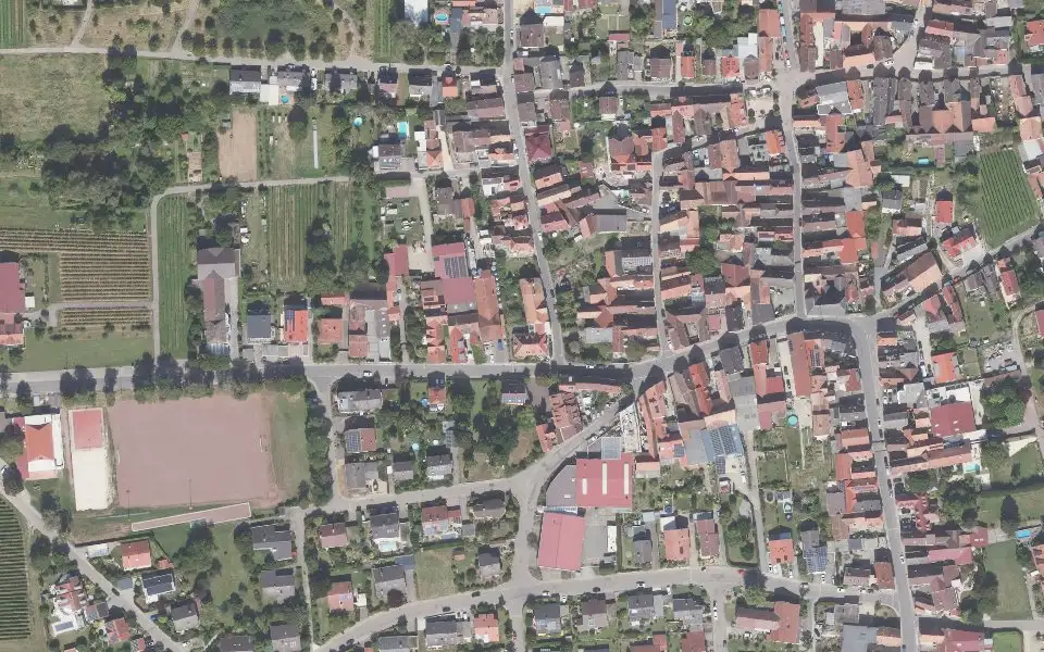 Luftbild der Umgebung von Villa Hochdörfer in Landau in der Pfalz