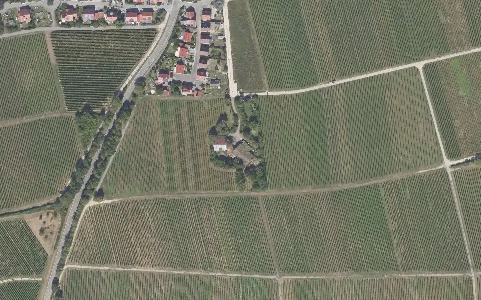Luftbild der Umgebung von W. Marzolph unterm Grasdach in Landau in der Pfalz