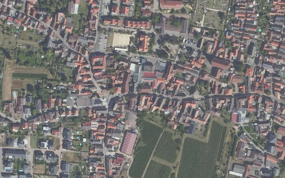 Luftbild der Umgebung von Wein- & Sektgut Corbet in Neustadt an der Weinstraße