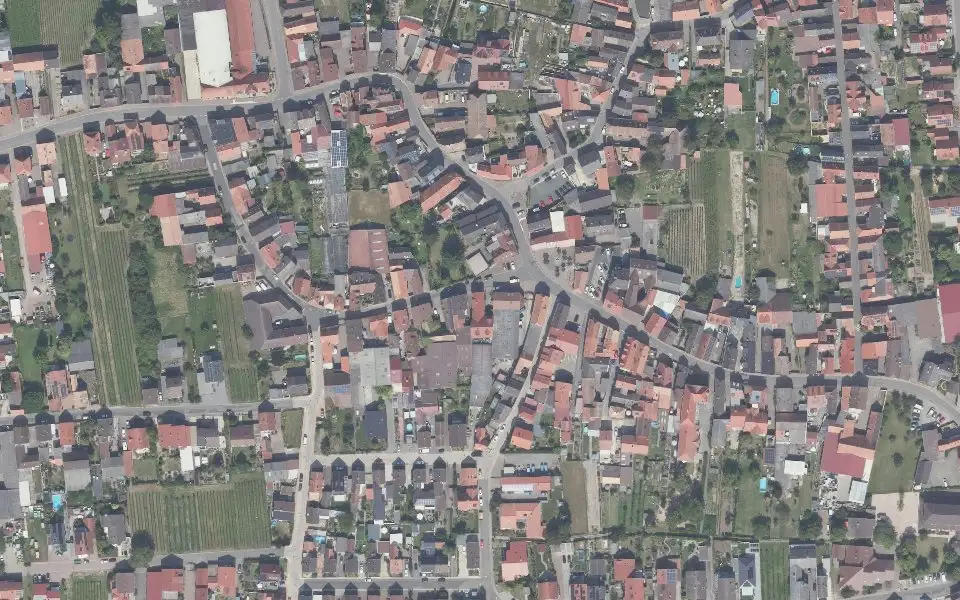 Luftbild der Umgebung von Wein- & Sektgut Ernst Weisbrodt in Niederkirchen bei Deidesheim