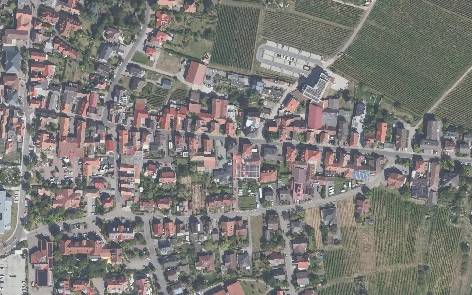 Luftbild der Umgebung von Wein- & Sektgut Frank Höhn in Maikammer