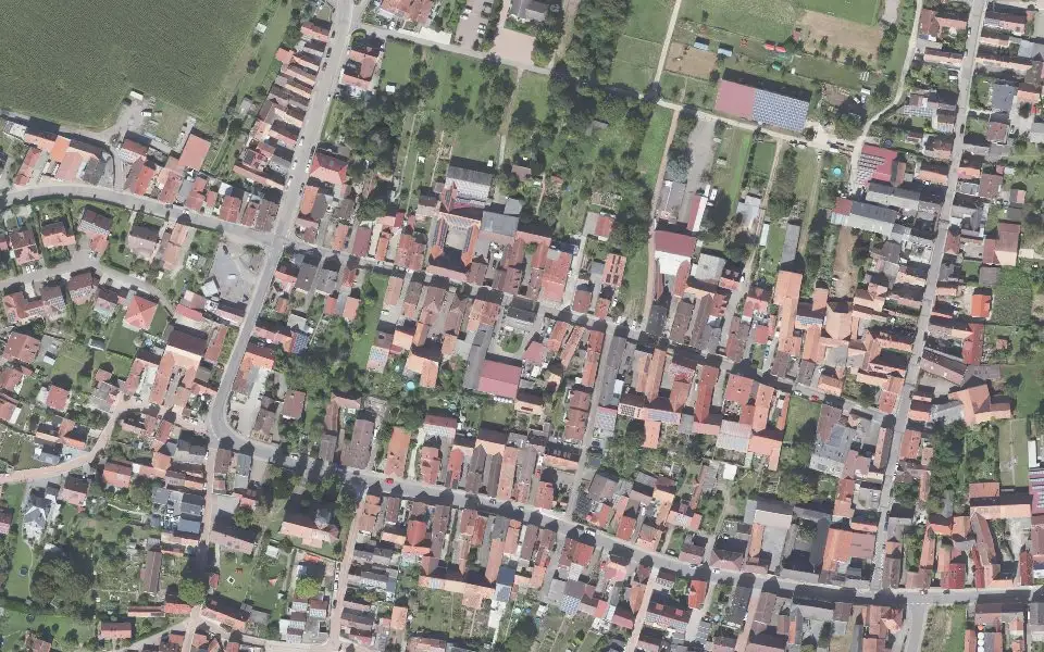 Luftbild der Umgebung von Wein- und Sektgut Heiner in Rohrbach