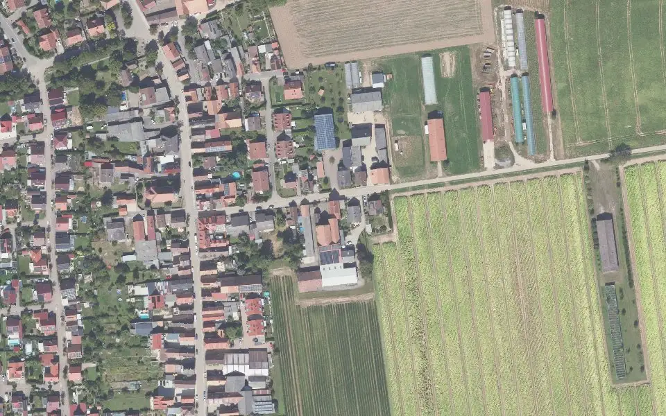 Luftbild der Umgebung von Wein- und Sektgut Rothmeier in Landau in der Pfalz