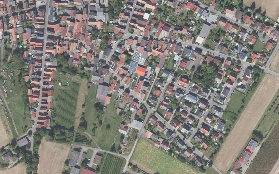 Luftbild mit der Einzellage Sauschwänzel