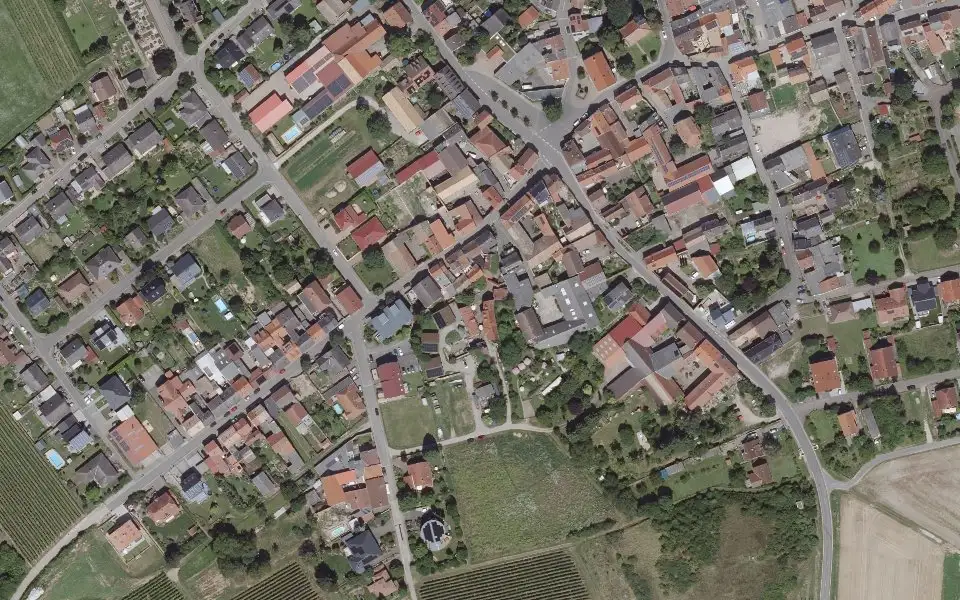 Luftbild der Umgebung von Weingut Alte Schmiede in Siefersheim