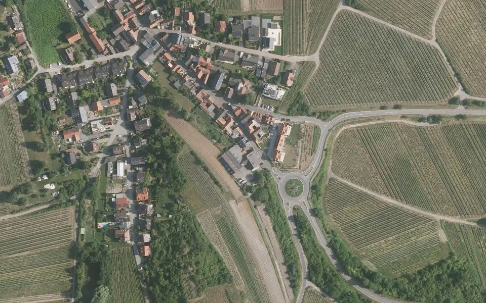 Luftbild mit der Einzellage Weilberg