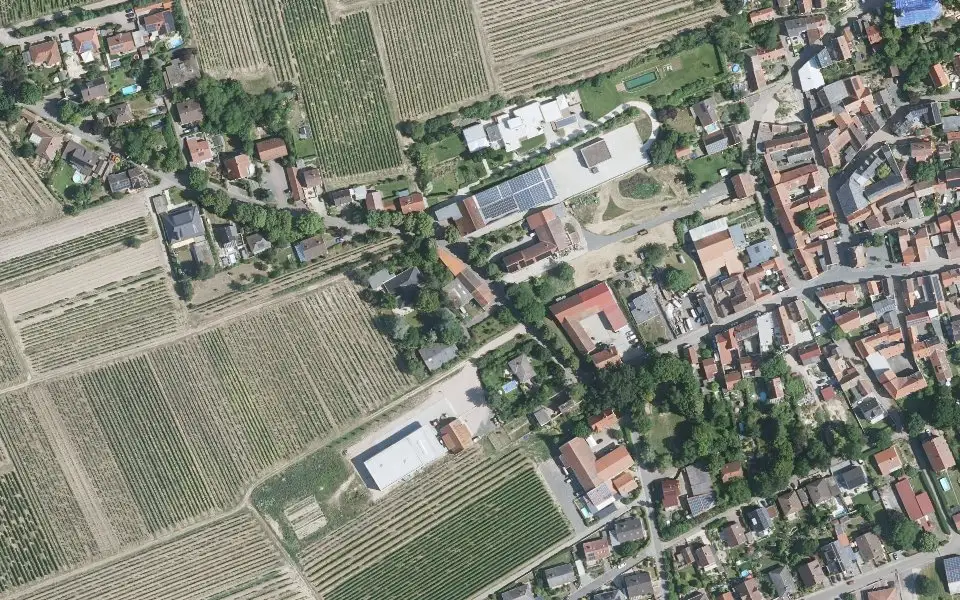 Luftbild der Umgebung von Weingut Battenfeld-Spanier in Hohen-Sülzen