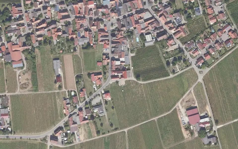 Luftbild der Umgebung von Weingut Braun in Flemlingen