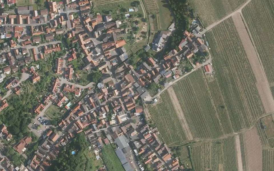 Luftbild der Umgebung von Weingut Brenneis-Koch in Bad Dürkheim