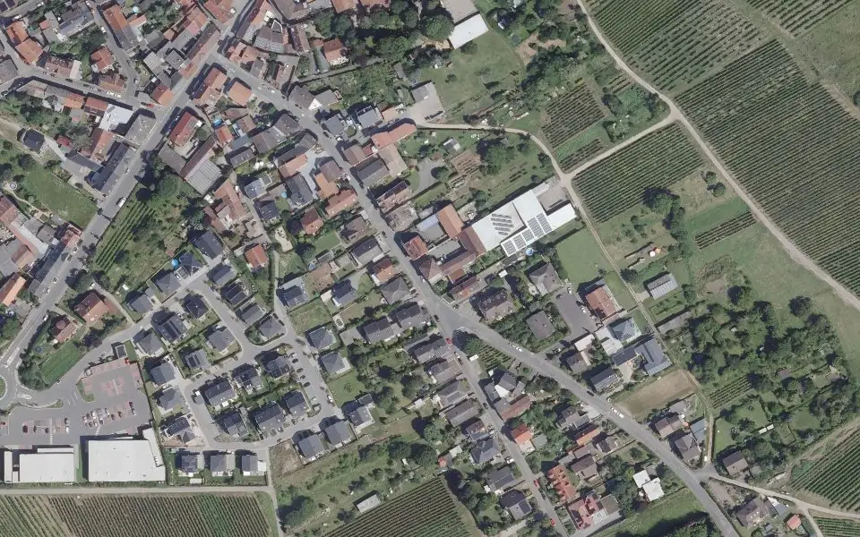 Luftbild der Umgebung von Weingut Bungert Mauer in Ockenheim