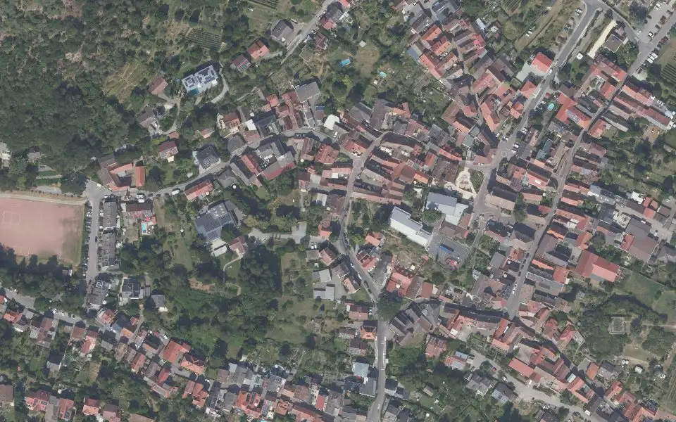 Luftbild der Umgebung von Weingut Christmann in Neustadt an der Weinstraße