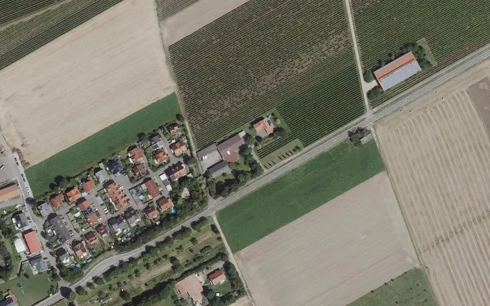 Luftbild mit der Einzellage Königstuhl