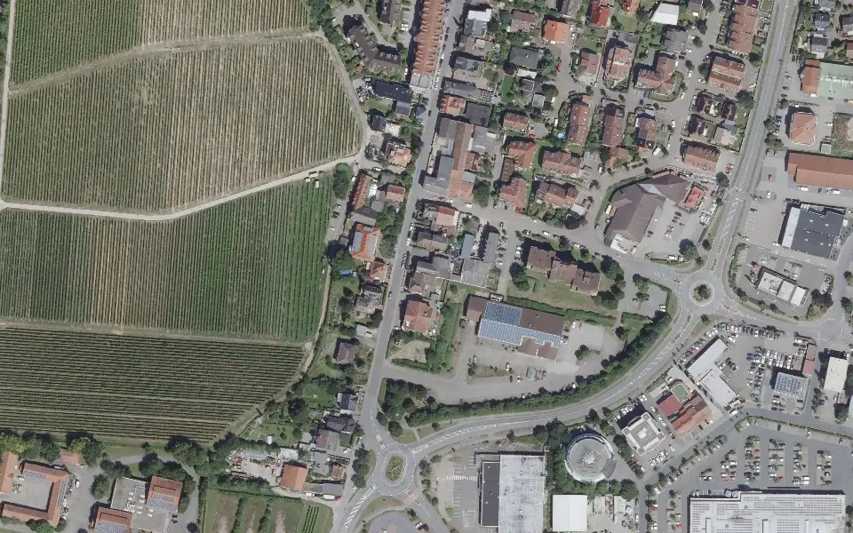 Luftbild der Umgebung von Weingut Doktor Heyden in Oppenheim