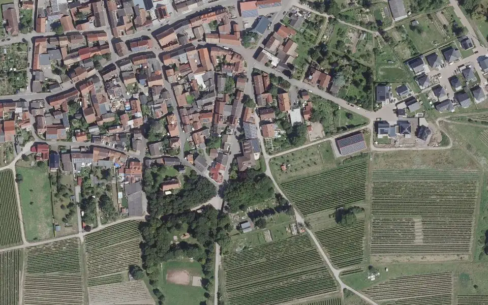 Luftbild der Umgebung von Weingut Doll-Espenschied in Horrweiler