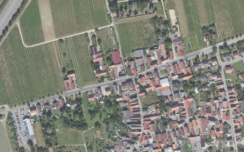 Luftbild der Umgebung von Weingut Egon Wambsganß in Landau in der Pfalz