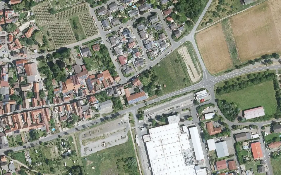 Luftbild der Umgebung von Weingut Engel in Flörsheim-Dalsheim