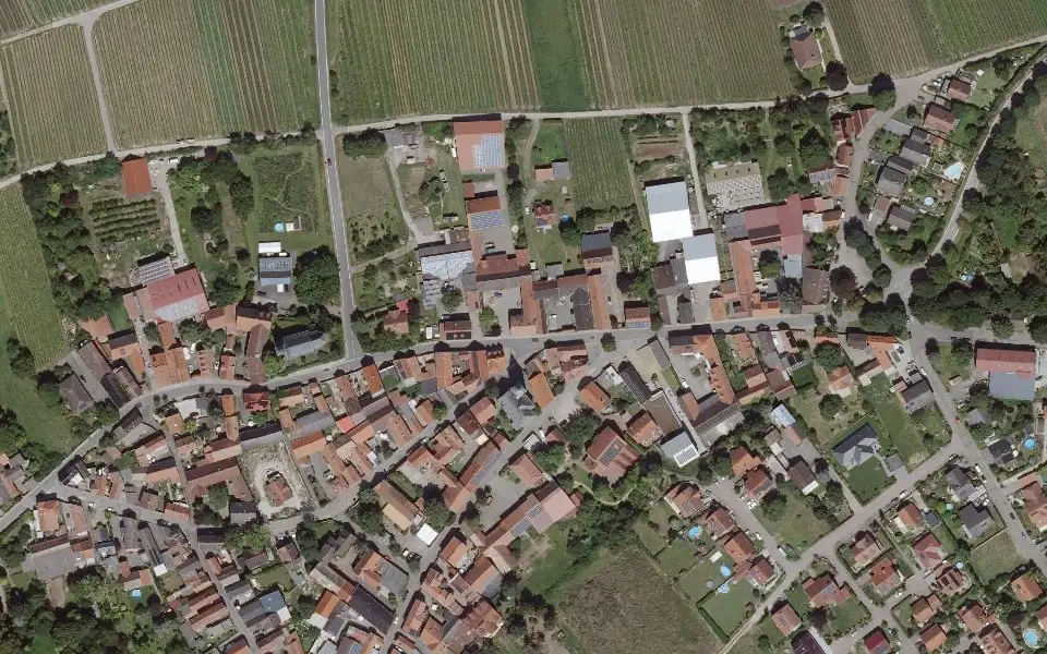 Luftbild mit der Einzellage Aulenberg