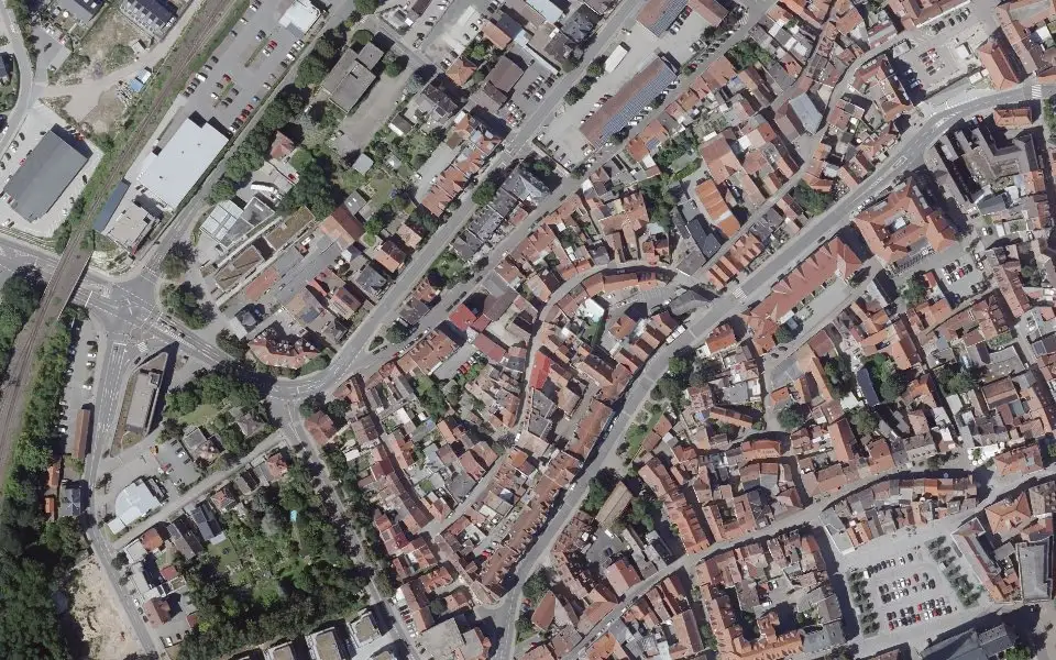 Luftbild mit der Einzellage Römerberg