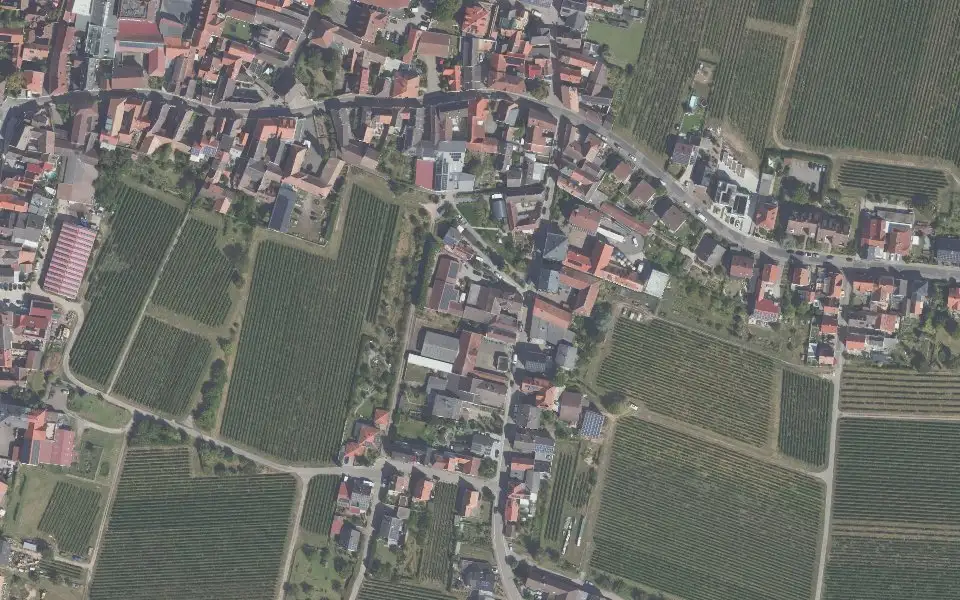 Luftbild der Umgebung von Weingut Gies in Neustadt an der Weinstraße