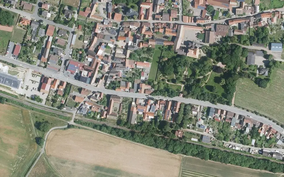 Luftbild mit der Einzellage Horn