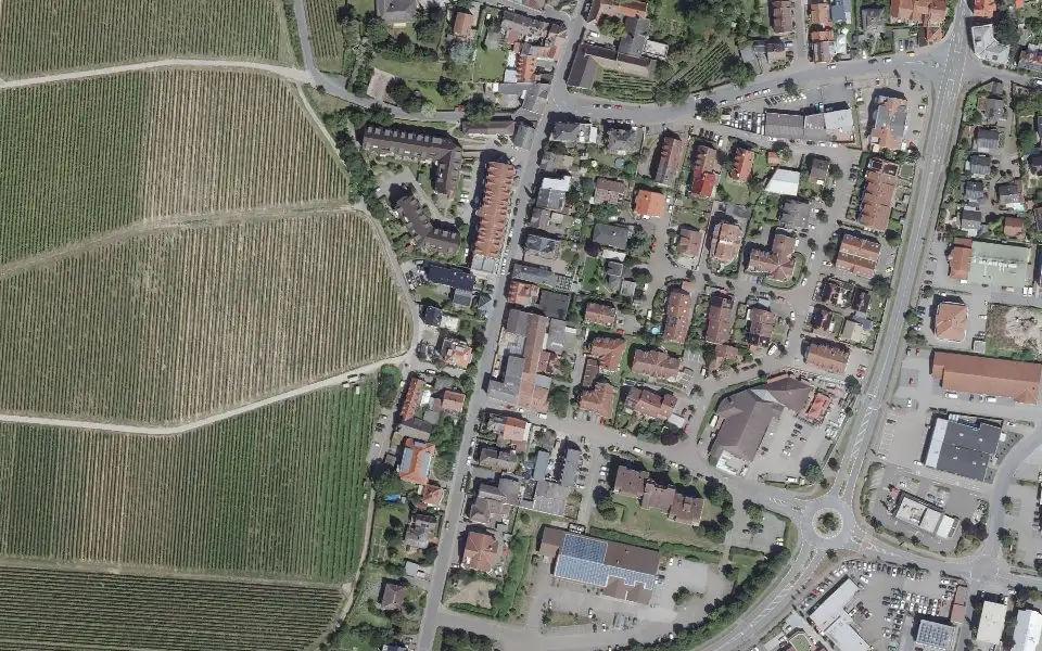 Luftbild der Umgebung von Weingut Gillot in Oppenheim